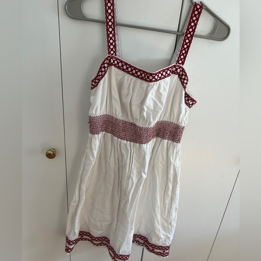 Old Navy Women’s Mini Sundress White & Red (Small)